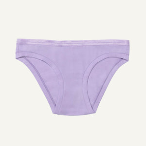 A petal light purple low-rise bikini underwear.