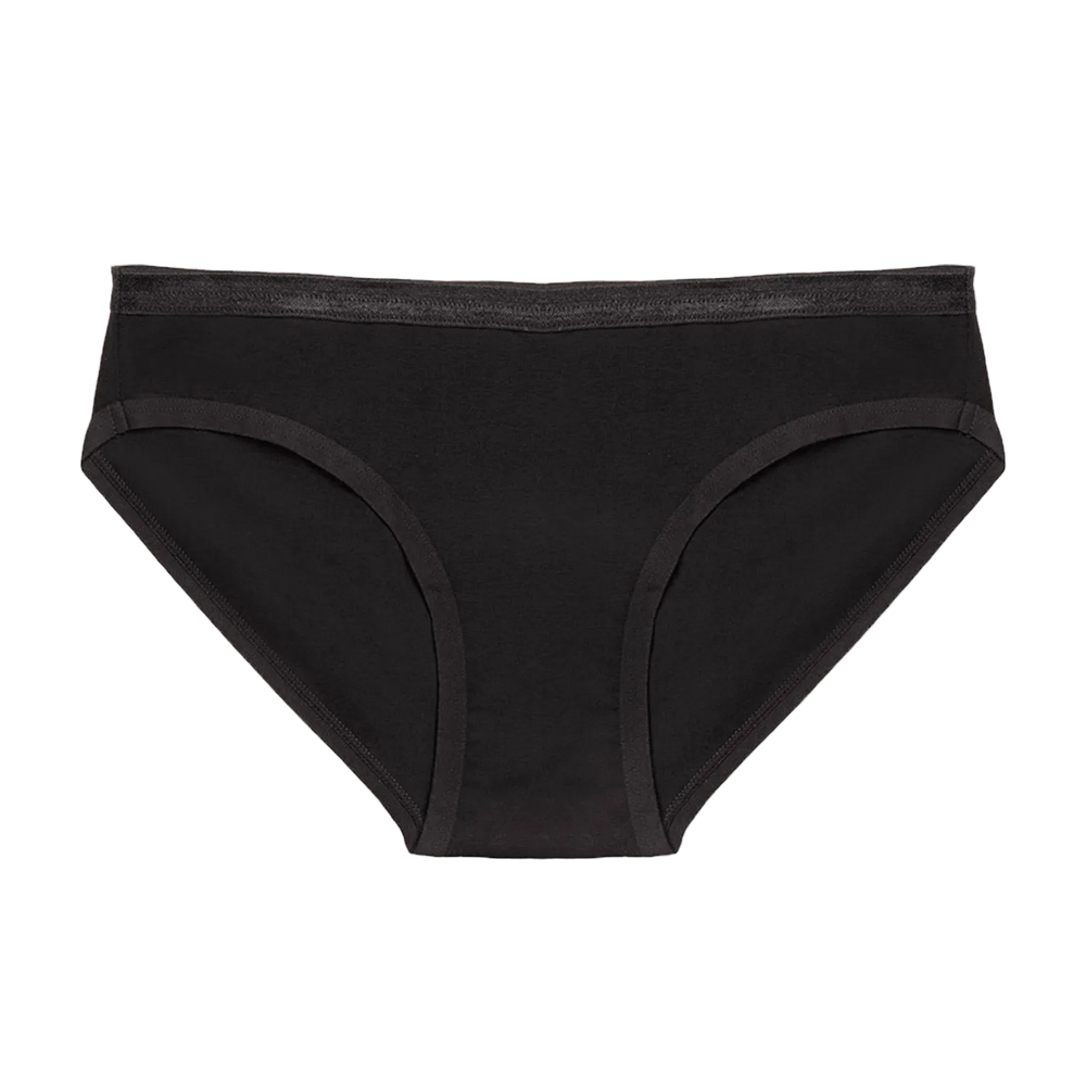Organic Cotton Low-Rise Brief in Carbon