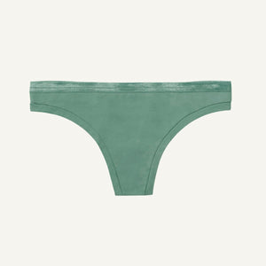 Willow green low rise thong