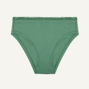 Willow green mid rise bikini