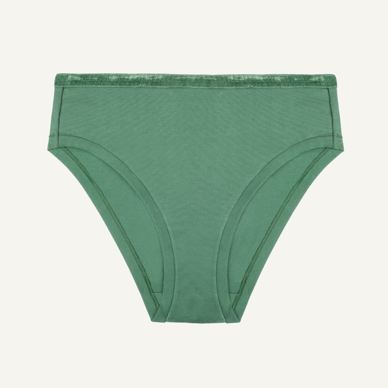 Willow green mid rise bikini