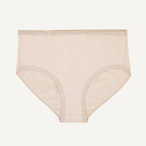 A mid-rise brief in stone beige color.