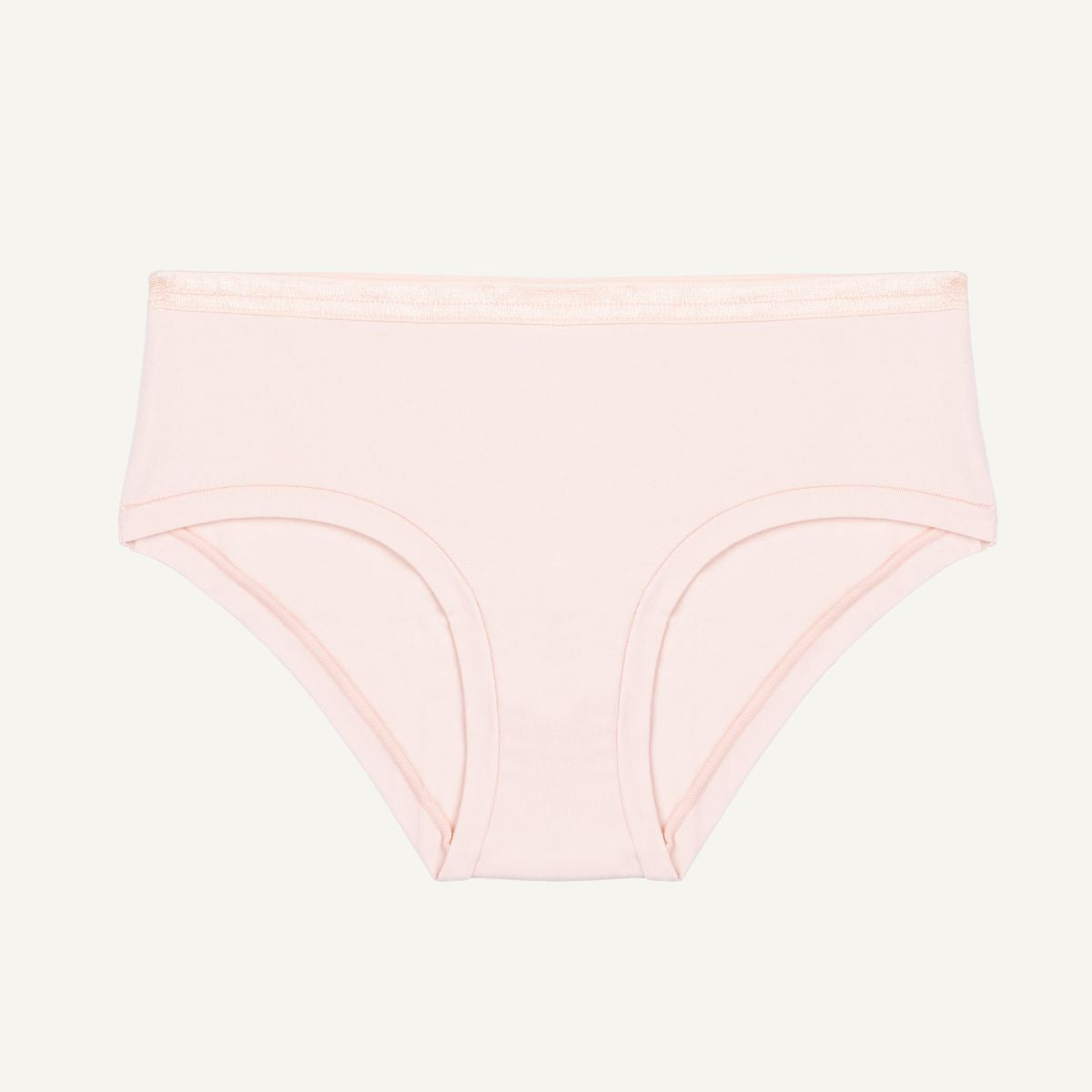 Mid-rise hipster in light pink quartz color.