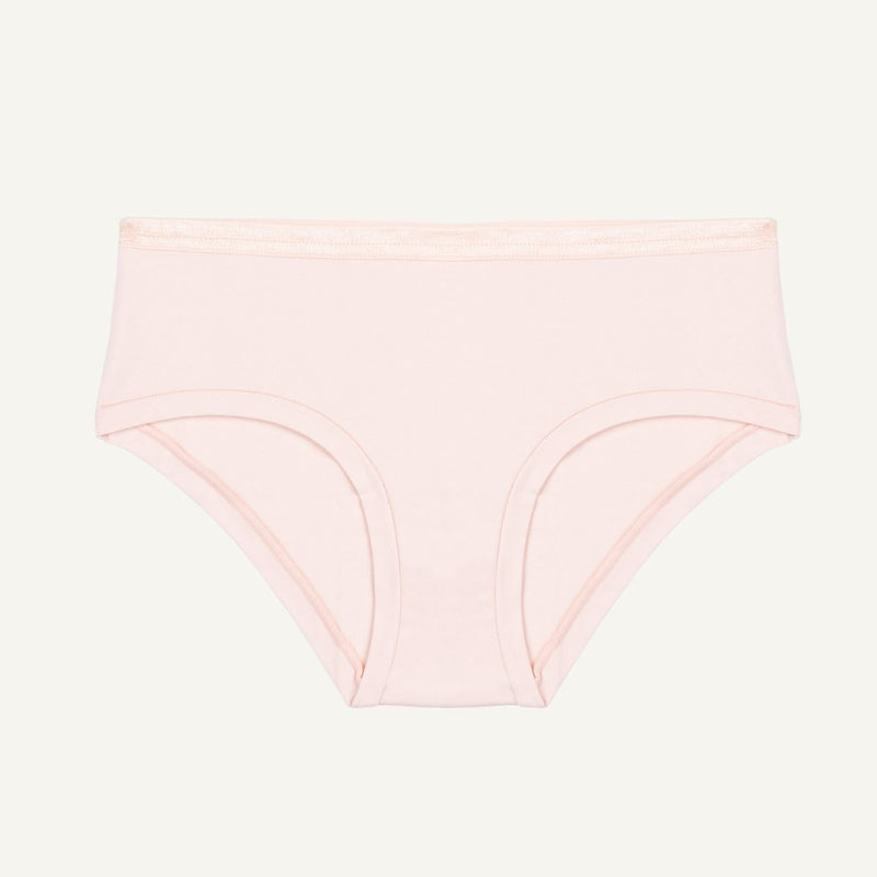 Mid-rise hipster in light pink quartz color.