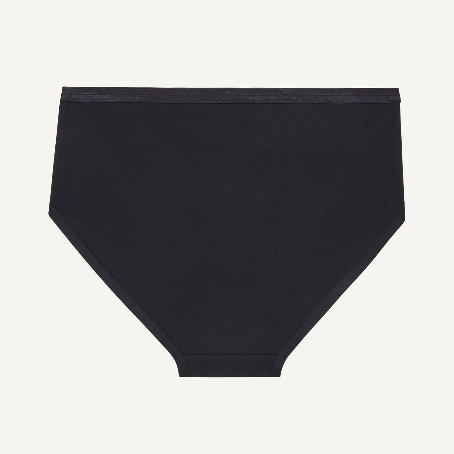 Organic Cotton Mid-Rise Brief in Carbon